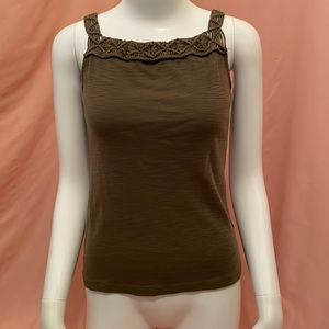 Vintage Lauren by Ralph Lauren Moss Green Tank Top, Size XS